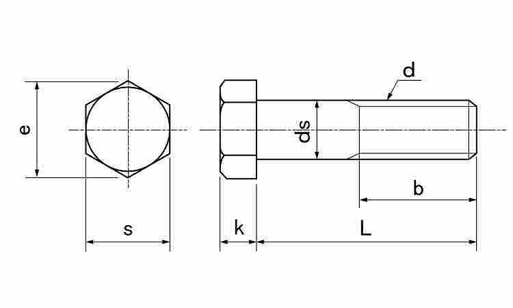 ＢＵＭＡＸ８．８六角ボルト（半SUS-8.8 6カクBT  30X120(ハン ＳＵＳ３１６Ｌ 生地(または標準) - 5