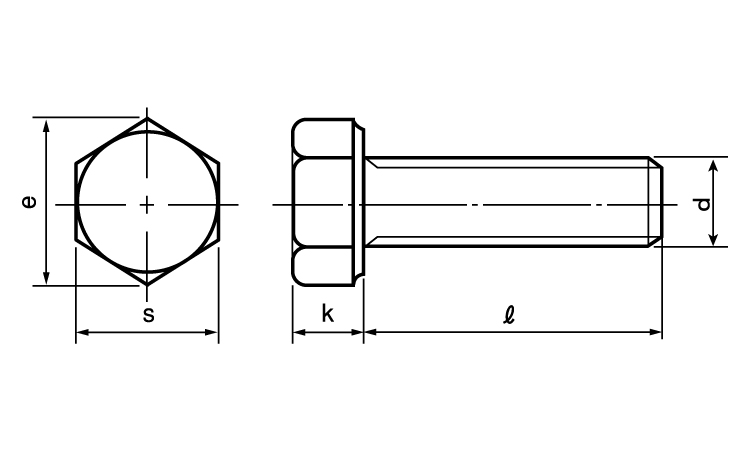 六角ボルト（全6カクBT(ゼン  X 標準(または鉄) 生地(または標準) - 3
