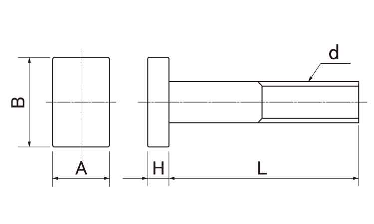 ポンパドー ビター プレスボルト（大角（ウィット【1個】プレスBT(ダイカク45カク 1"X300 標準(または鉄)/生地(または標準) 