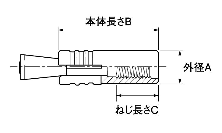 ドライブセットアンカー（ＤＳドライブセットアンカー  DS-1616 標準(または鉄) 生地(または標準) - 2