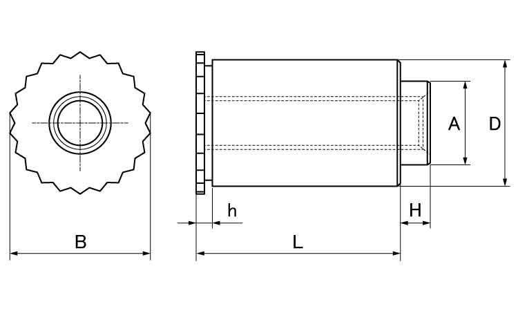 セルボードファスナー 表面処理(三価ホワイト（白）) 規格(BFS-M4-2) 入数(1000)  - 4