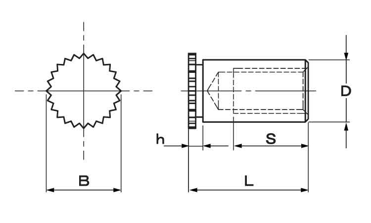 セルスペーサー 表面処理(三価ホワイト(白)) 規格(DFB-M3-19S) 入数(1000)  - 3