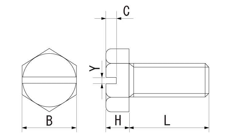 ピーク　六角ボルトピーク 6カクBT  X 30 標準(または鉄) 生地(または標準) - 3