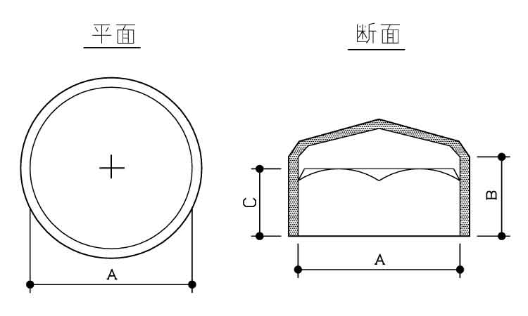 タケネ　ナットキャップタケネ ナットキャップ  M20 標準(または鉄) 樹脂着色　黒 - 2