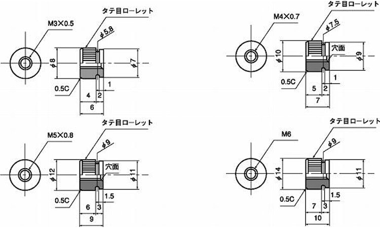 （−）六角ボルト（全ねじ）BS(-)6カクBT(ゼン  X 15 黄銅 ニッケル - 4