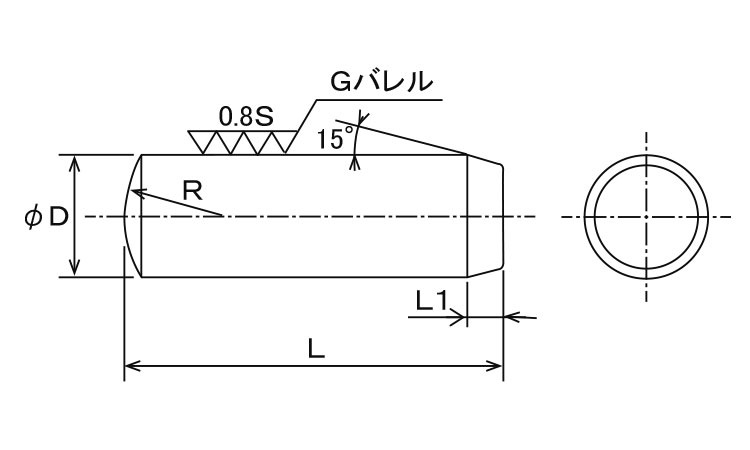 ダウェルピン（ＭＳＤＰ（姫野製ダウエルピン(MSDP 3 X 6 標準(または鉄)/生地(または標準) ダウェルピン（ＭＳＤＰ（姫野製100個ﾀﾞｳｴﾙﾋﾟﾝ(MSDP 5 X