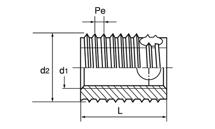 エンザート（三つ穴タイプ308型 《標準(または鉄)/三価ホワイト