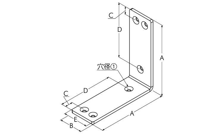 L字金具 《標準(または鉄)/生地(または標準)》 | 金具類,標準(または