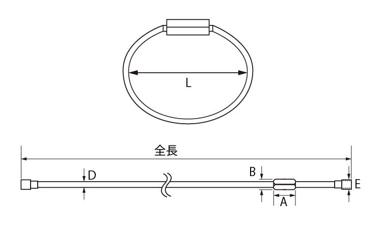 ワイヤーキャッチワイヤーキャッチ  CW-3120 ステンレス(303、304、XM7等) 生地(または標準) - 2