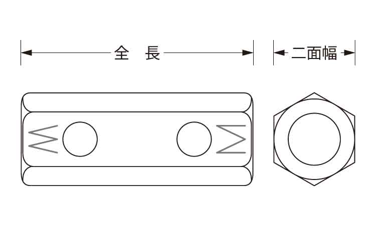 ビッグワン用 異径高ナット 《ｽﾃﾝﾚｽ(303､304､XM7等)/生地(または標準