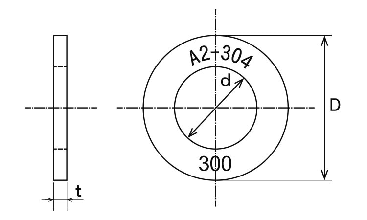 M5X60 CAP P=3 ｽﾃﾝﾚｽ(303､304､XM7等) 生地(標準) - ネジ・釘・金属素材