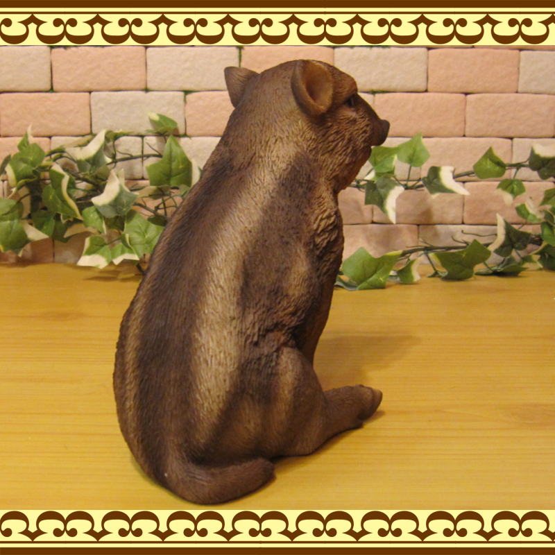 うりぼう イノシシ 猪の置物うりぼう かわいい置物 2個セット置物 兄弟 リッカロッカお庭や玄関