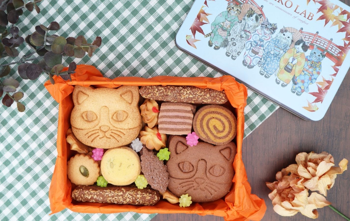 数量限定】秋限定缶｜紅葉狩り | クッキー缶 | NEKOLAB公式