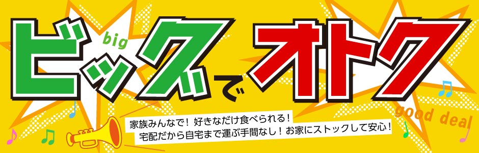 ビッグでオトクな商品特集