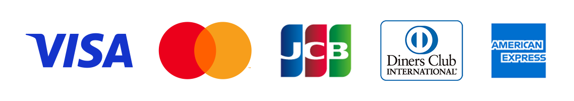 VISA・MASTER・JCB・DINERS・AMEX