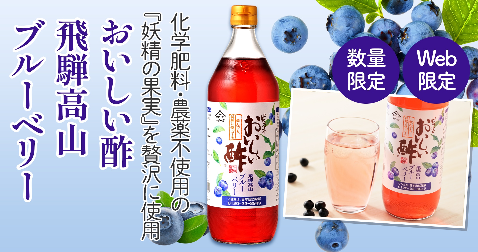 おいしい酢 飛騨高山ブルーベリー