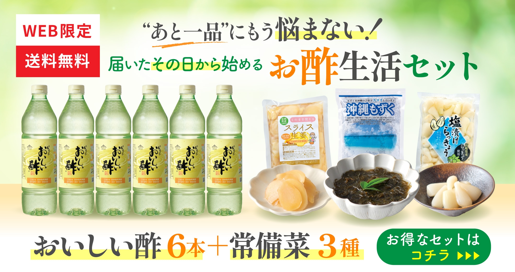 おいしい酢6本特別漬けるセット