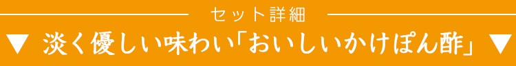 セット詳細「おいしいかけぽん酢」