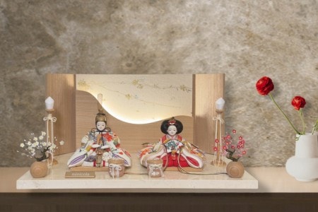 少し大きめミニ雛人形 小さなかわいいミニ雛人形のminicola（みにこら）