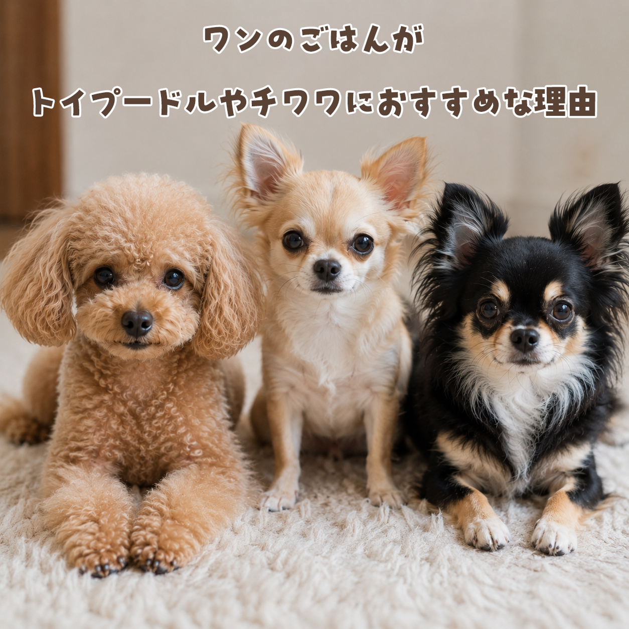 トイプードルとチワワ