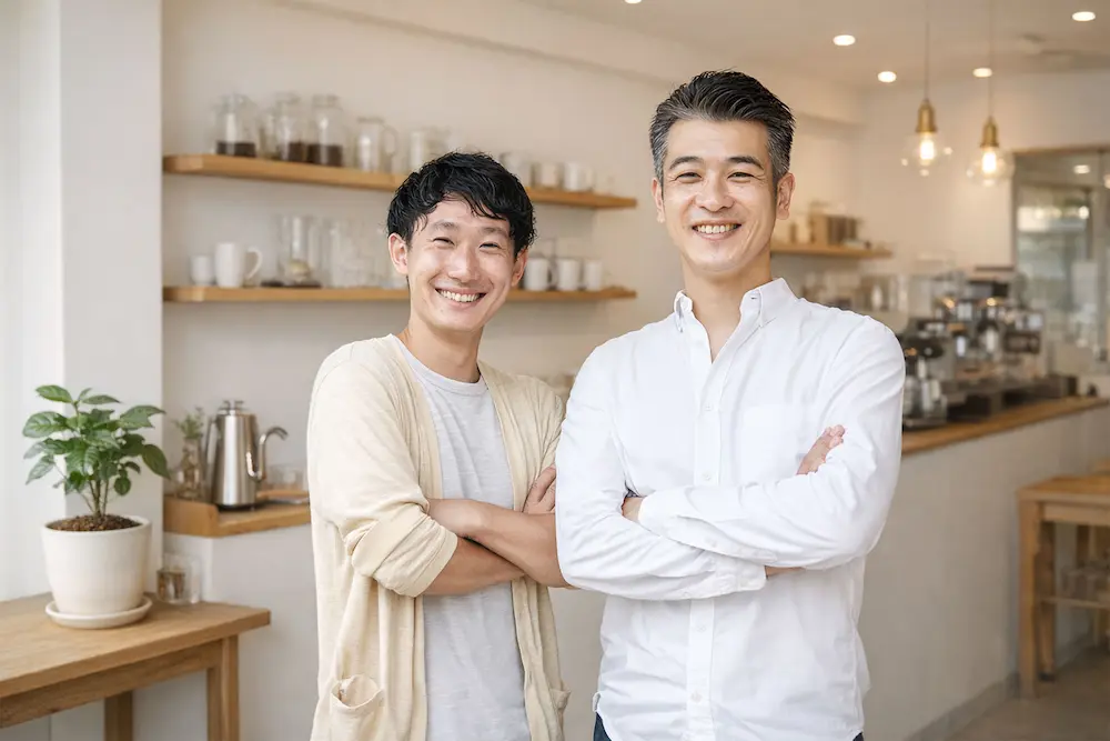 Nif Coffeeの作り手である小川健介と渡邉健也