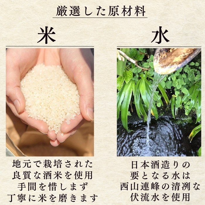 中川酒造米と水