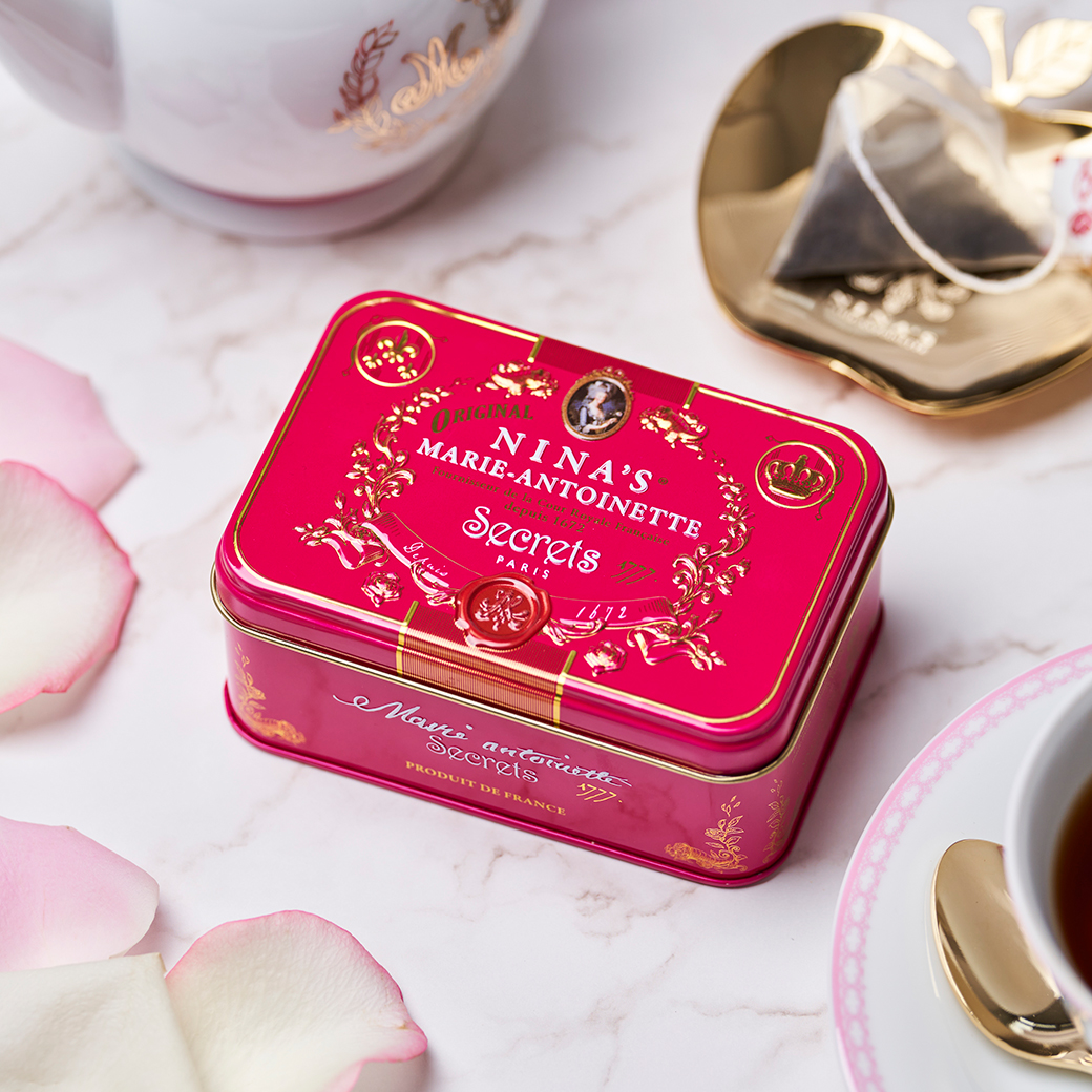 Royal box for tea カトルフリュイルージュ / ティーバッグ缶 【ニナス 