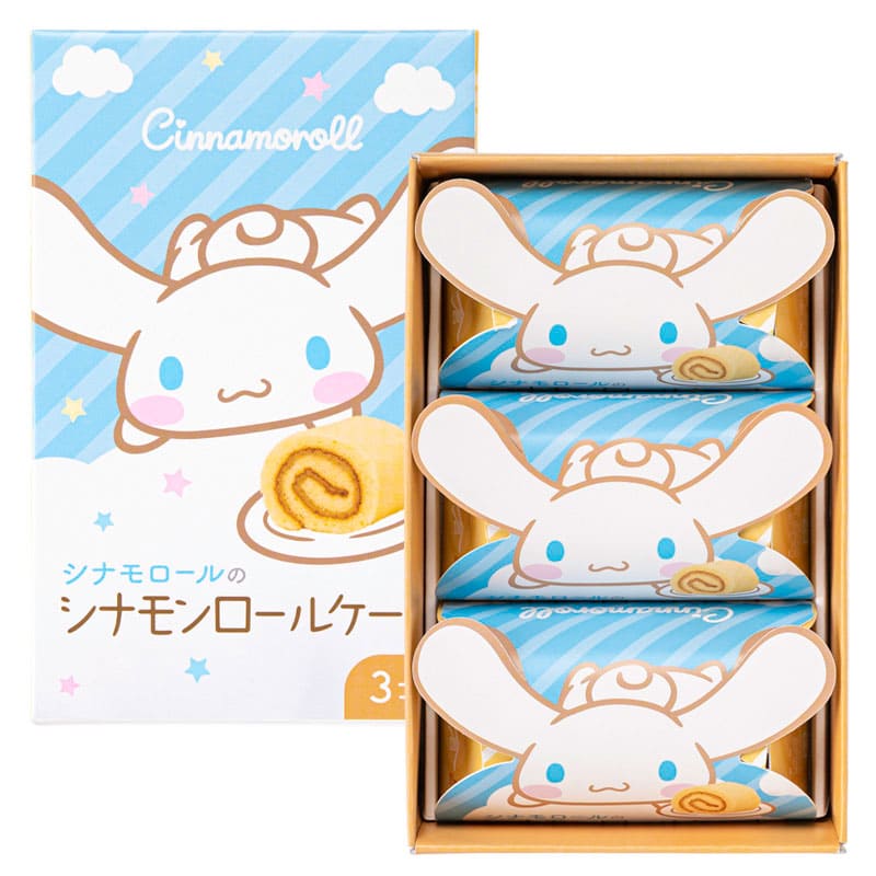 サンリオコラボ商品／ シナモロールのシナモンロールケーキ（6個