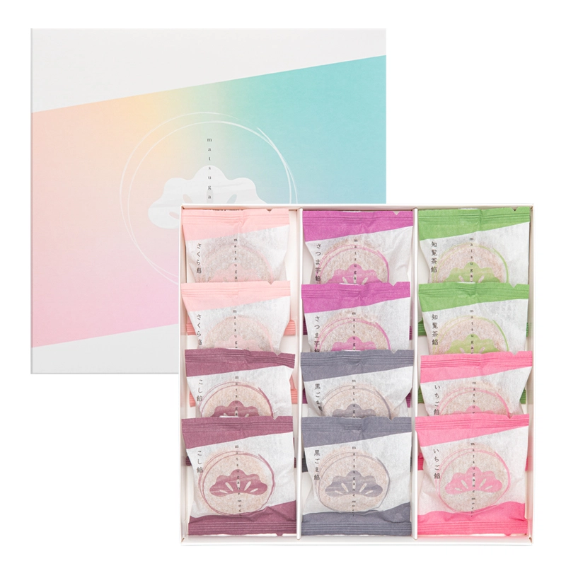 松ヶ音餅〈季節限定：さくら餡・知覧茶餡・さつま芋餡〉(6種類12個入)