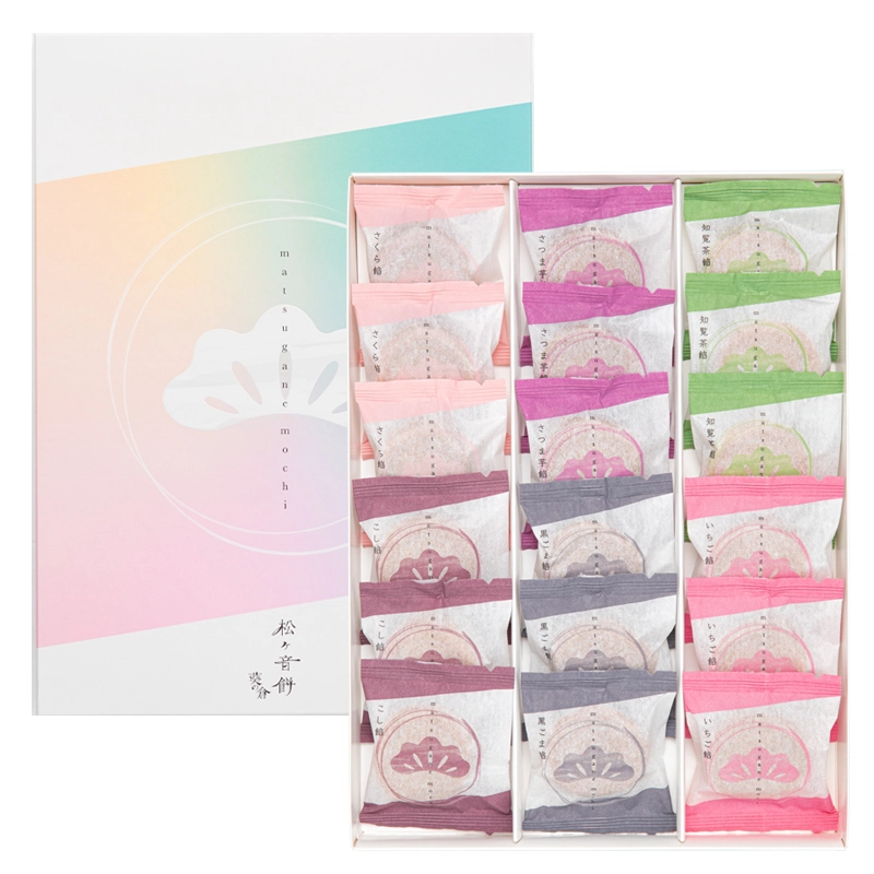 松ヶ音餅〈季節限定：さくら餡・知覧茶餡・さつま芋餡〉(6種類18個入)