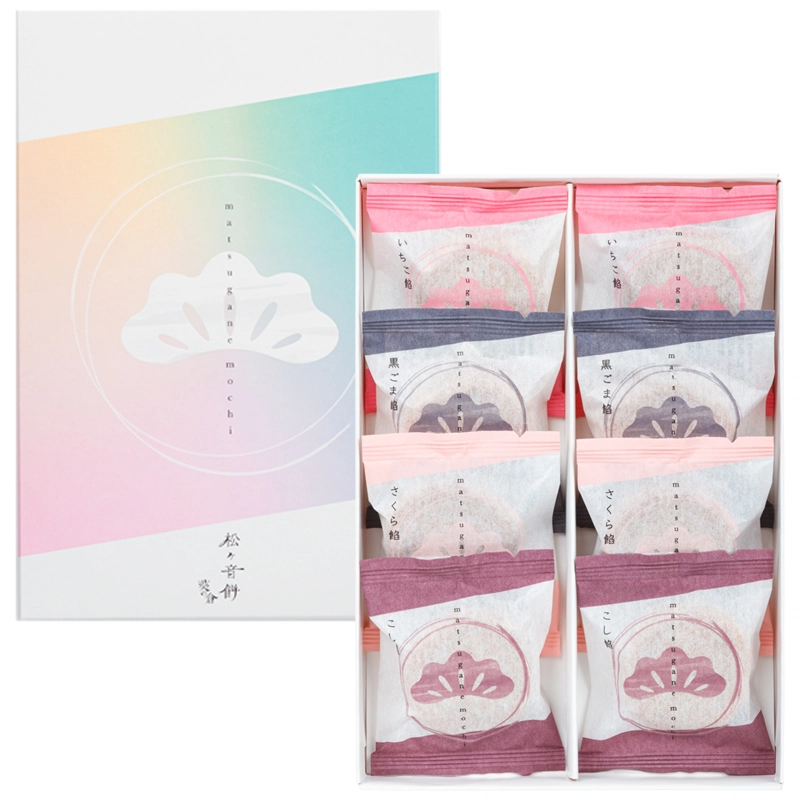 松ヶ音餅〈季節限定：さくら餡〉(4種類8個入)