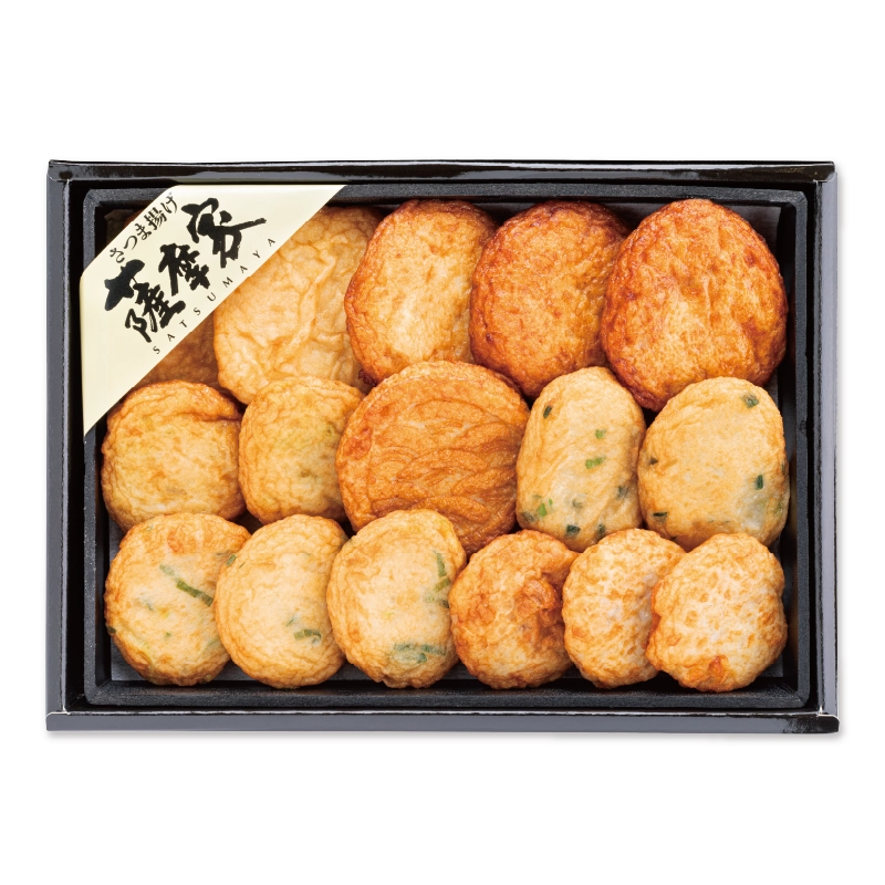 【送料込】野菜6種の定番さつま揚げ詰合せ(7種16枚入) No.54