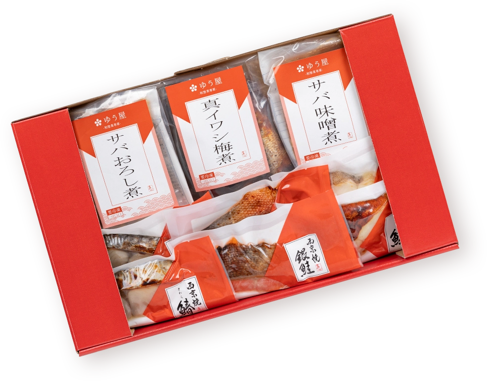 贈答用西京焼・煮魚詰合せ『心』