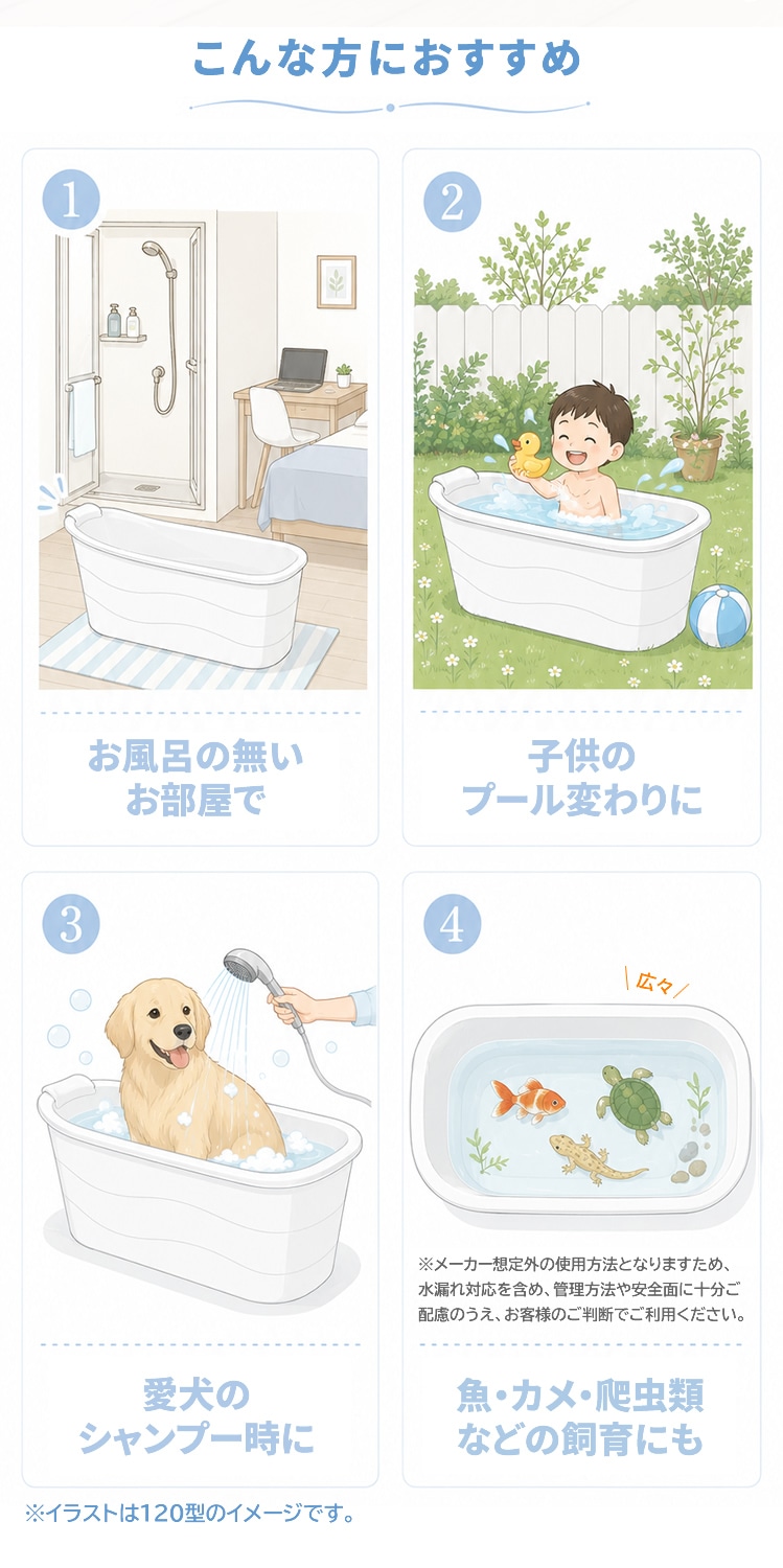 スリムバスタブの特徴