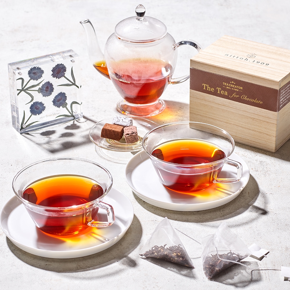 紙の花屋 asanochiakiとThe Tea for Chocolateコラボ商品の写真