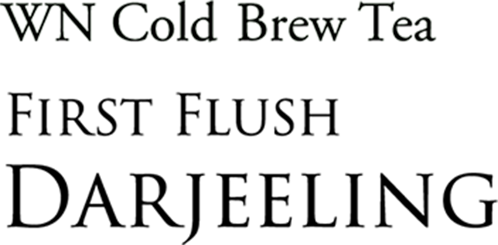 WN Cold Brew Tea ファーストフラッシュダージリン