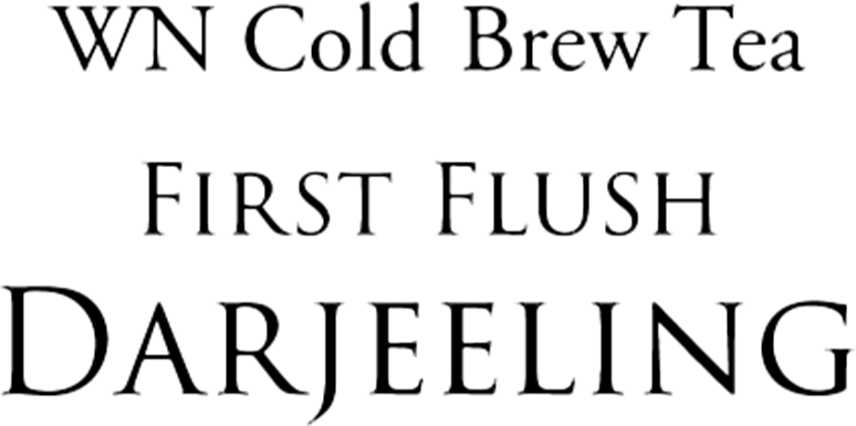 WN Cold Brew Tea 和紅茶ファーストフラッシュダージリン