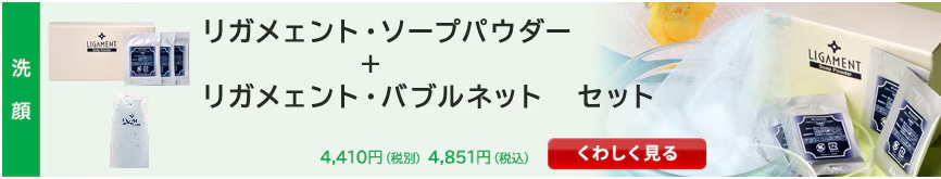 リガメェント・ソープパウダー＋リガメェント・バブルネットセット