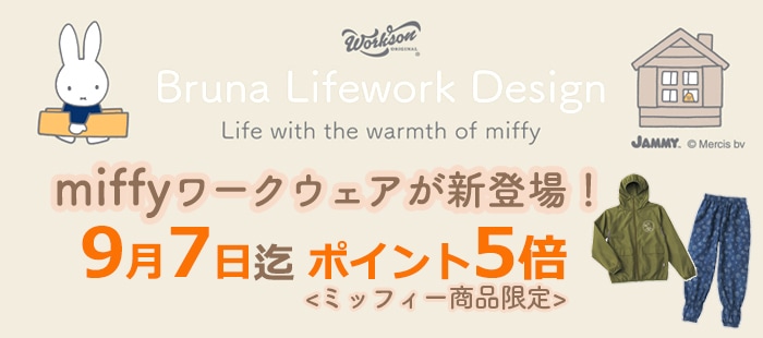 ミッフィー　ブルーナライフワークデザイン