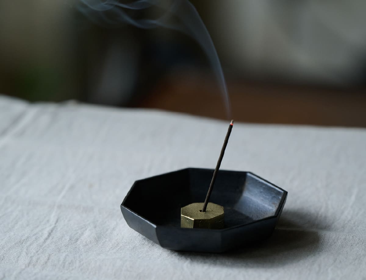 香鉢 - 八卦 - 黒茶