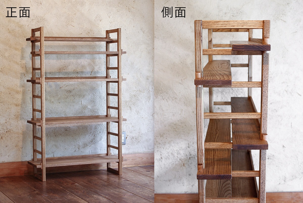 Kigumiシェルフ ナチュラル ブラウン 家具 収納棚 本棚 公式 オークヴィレッジ オンラインショップ Oak Village