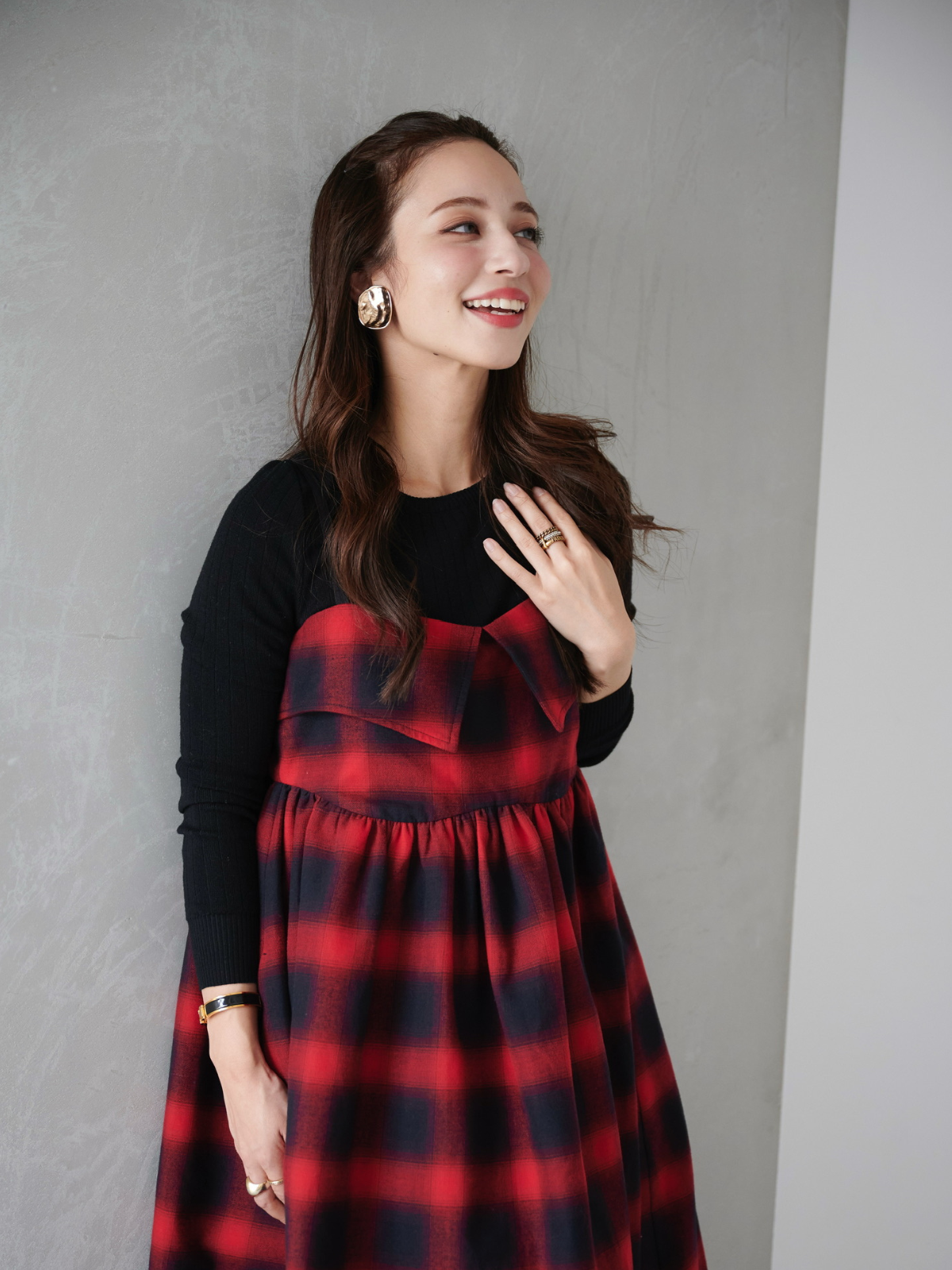 ボーダーカットアウトトップス