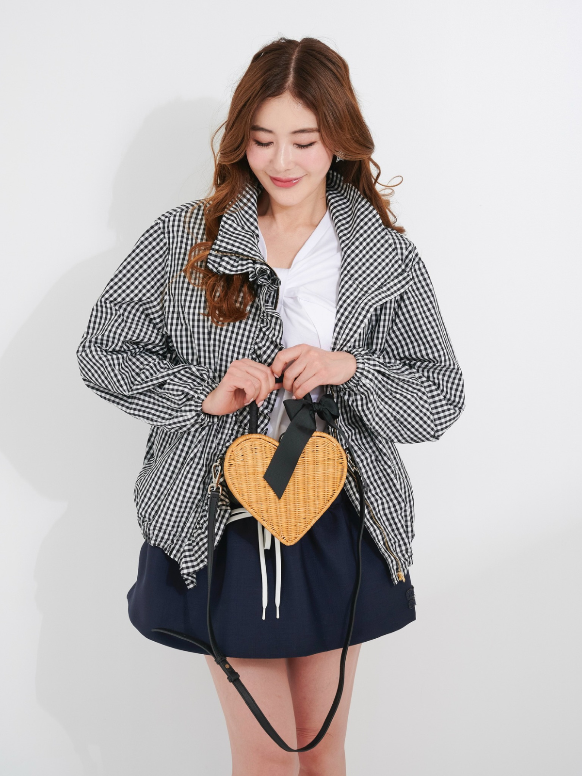 ボーダーカットアウトトップス