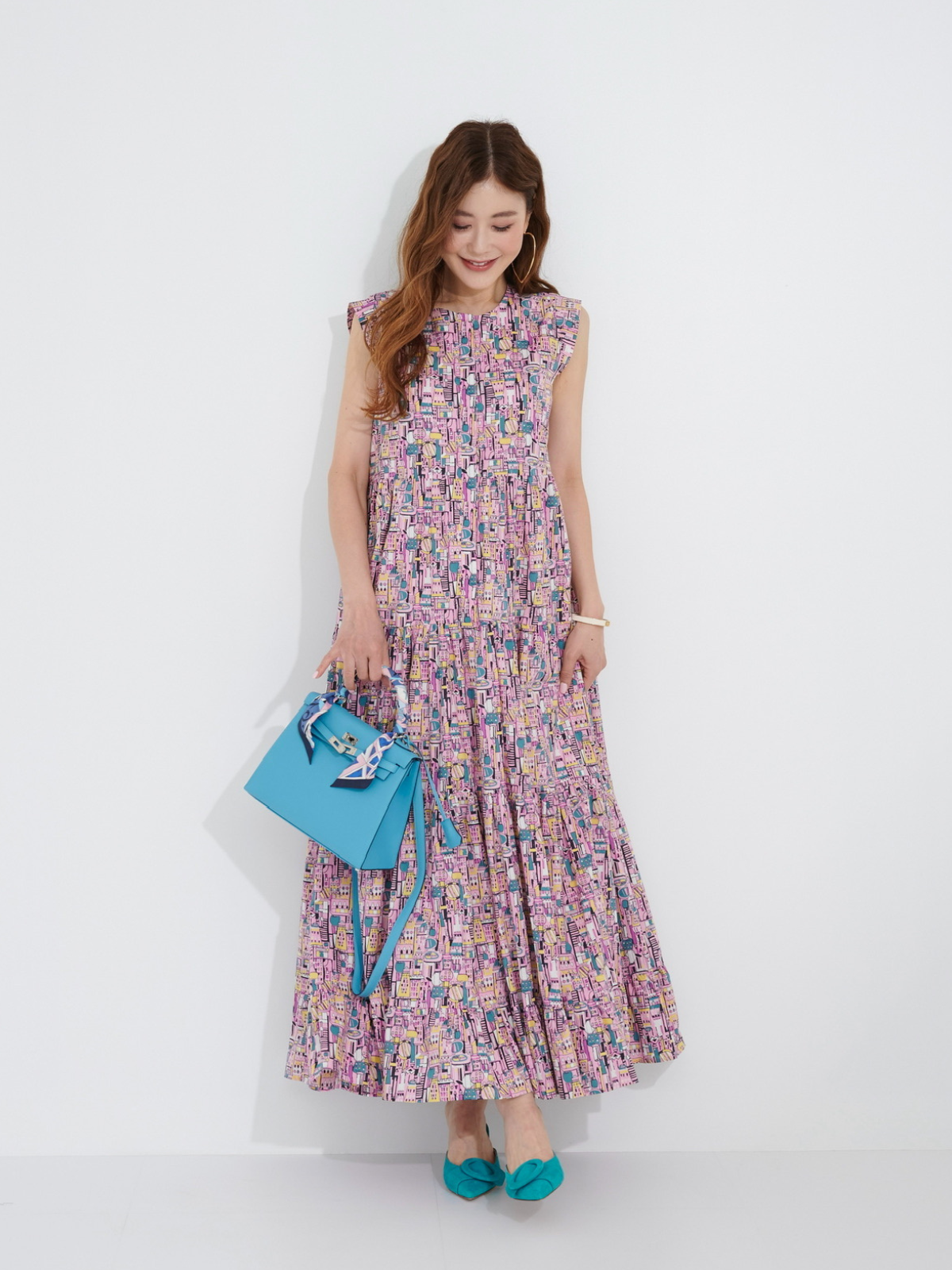 ボーダーカットアウトトップス