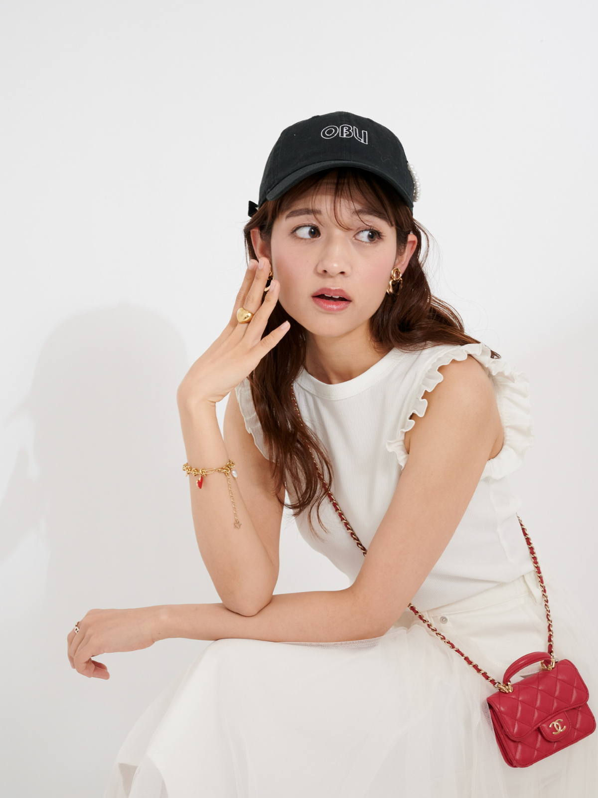 ボーダーカットアウトトップス