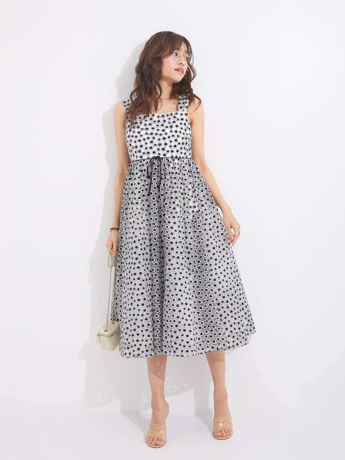 ボーダーカットアウトトップス