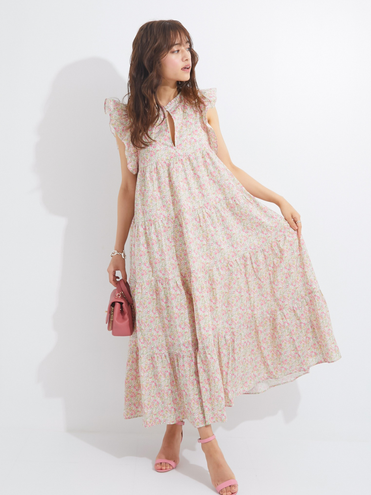 ボーダーカットアウトトップス