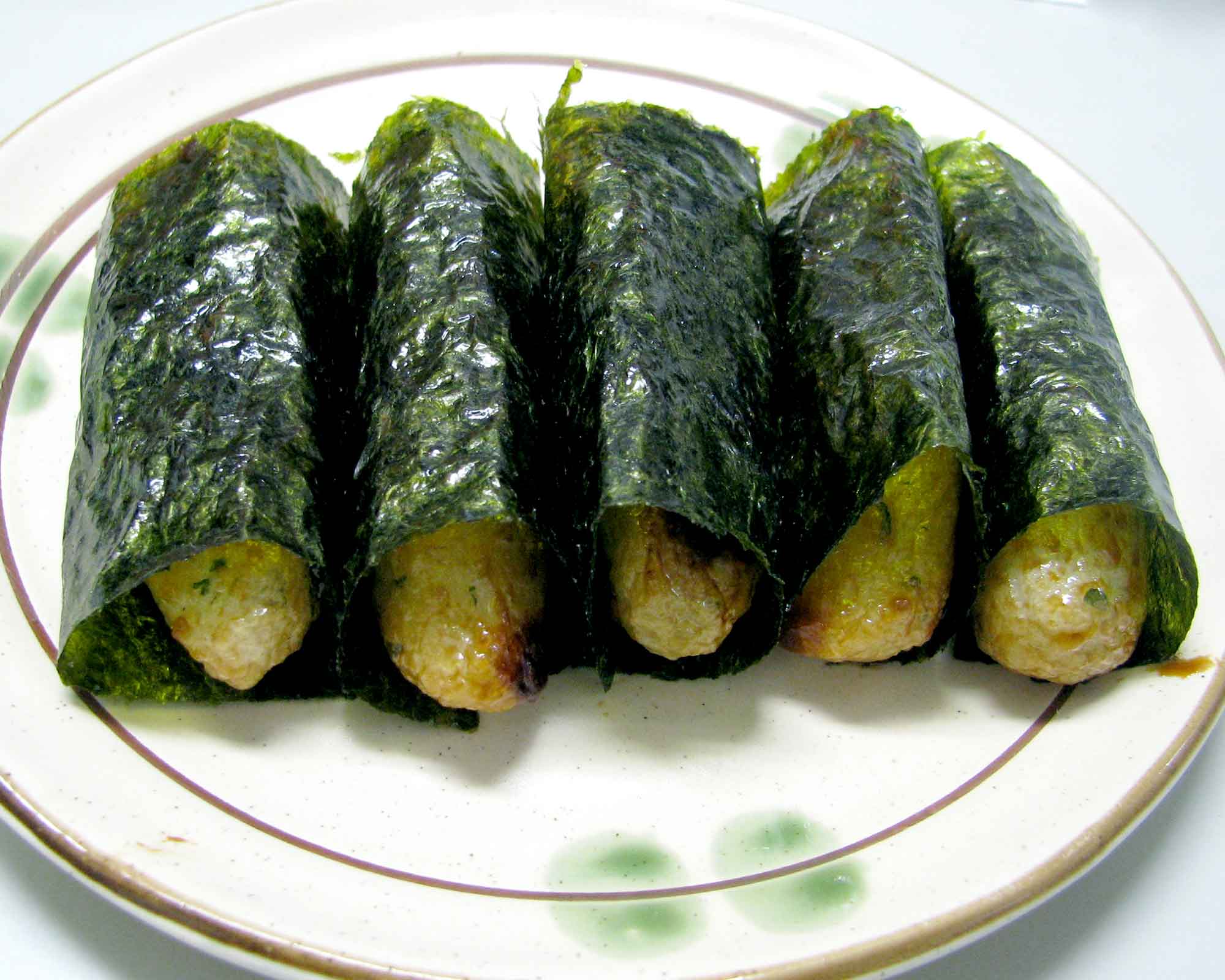 さつま揚げの磯辺巻き