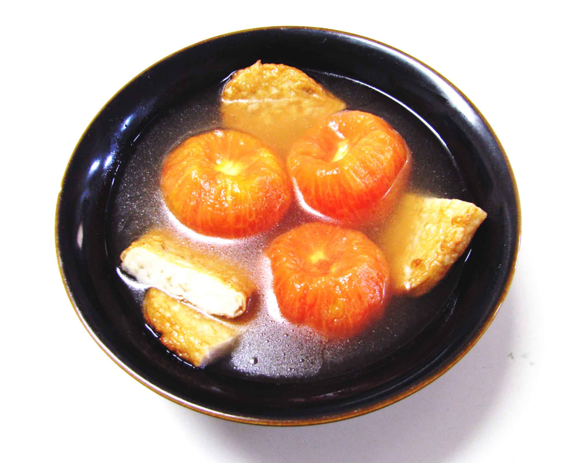 さつま揚げとトマトの冷やしおでん