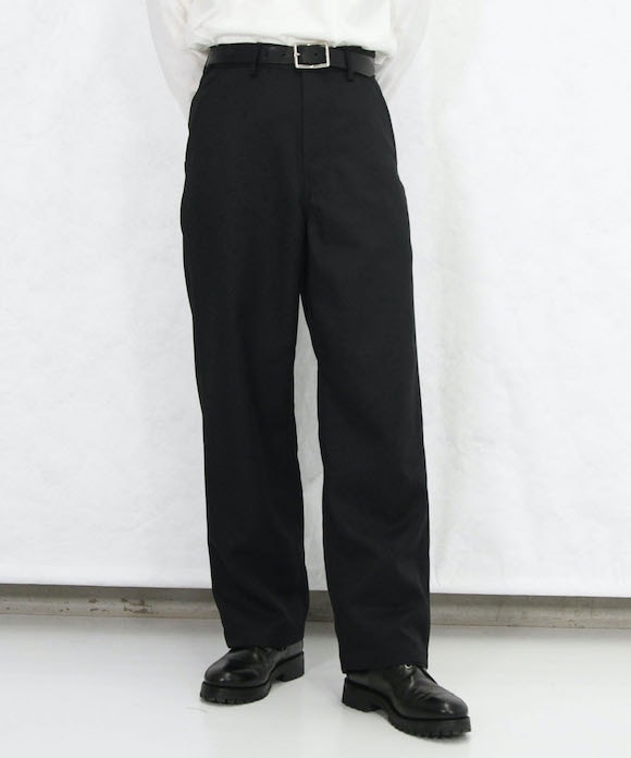 order loose twill pants "black" - 1